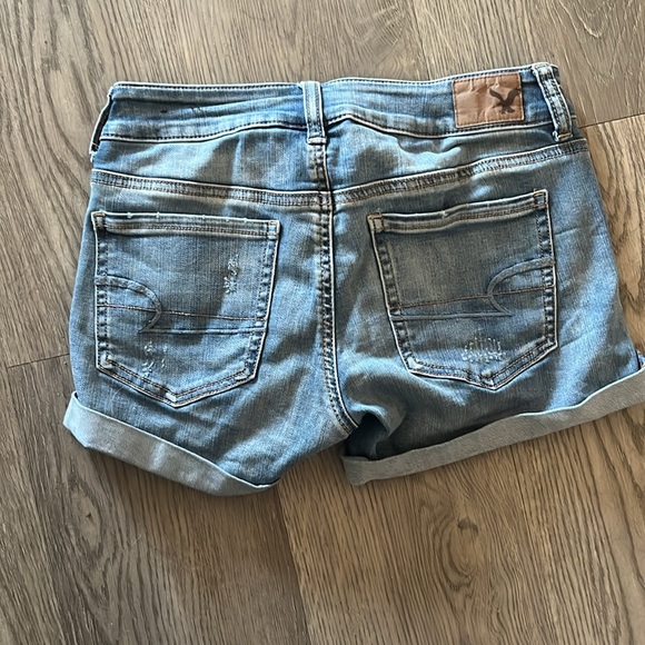 Stretchy American Eagle Midi Jean Shorts - Picture 2 of 4